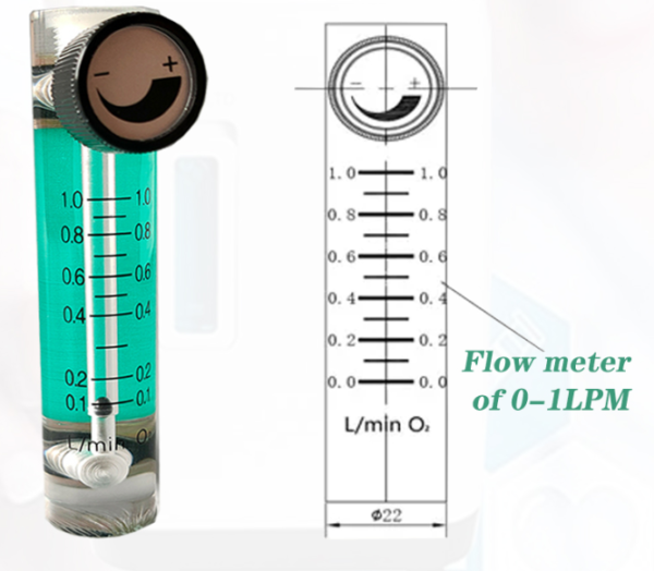 0-1 lpm flow meter